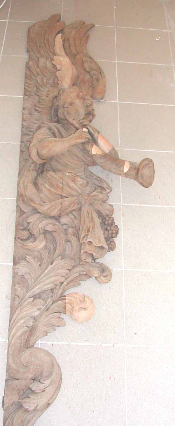La restauration de la sculpture sur bois à Nielles-les-Ardres.